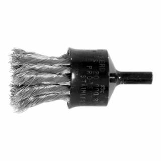 PFERD 1" KNOT WIRE END BRUSH FLARED CUP .010 SS WIRE